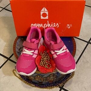 Oomphies Vibrant Pink Kids Sneakers